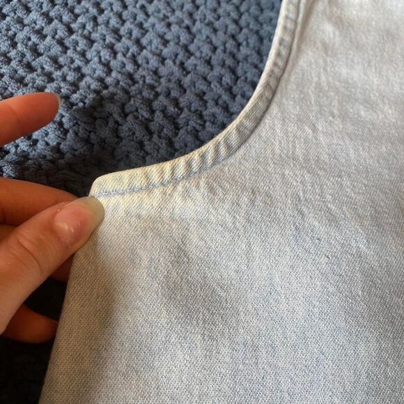 90s 00s vintage denim button up tank - Picture 4 of 7
